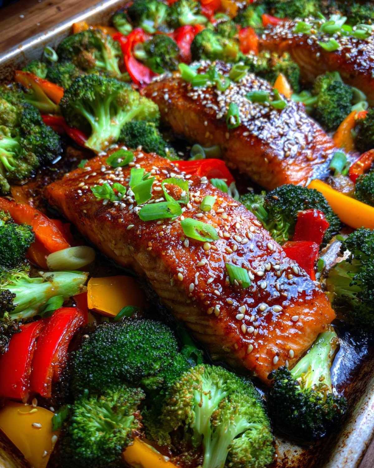 Sheet Pan Teriyaki Salmon & Veggies - detail 3