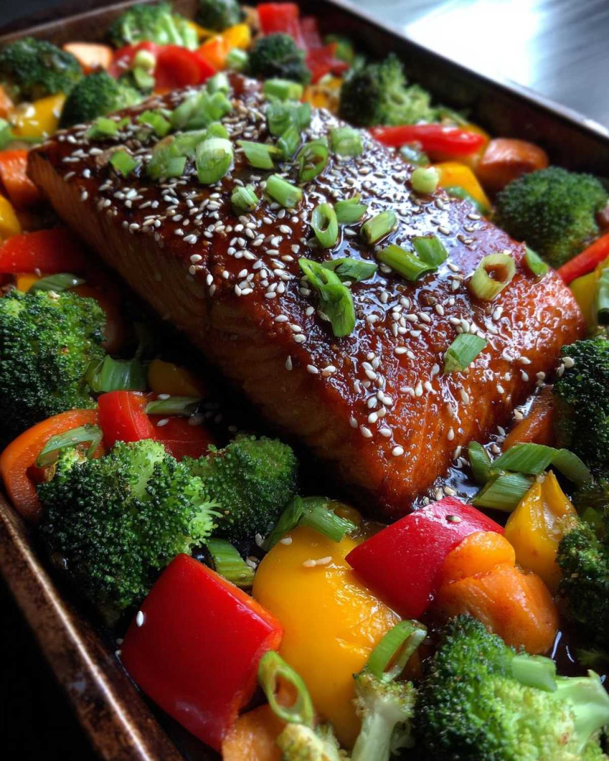 Sheet Pan Teriyaki Salmon & Veggies - detail 4
