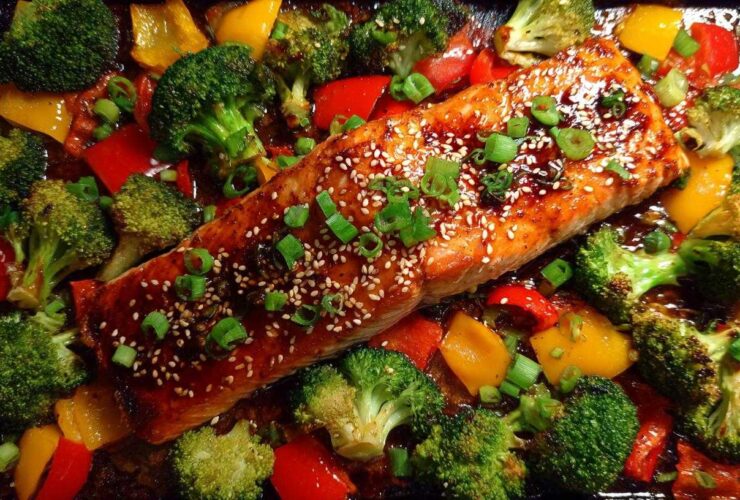 Sheet Pan Teriyaki Salmon & Veggies