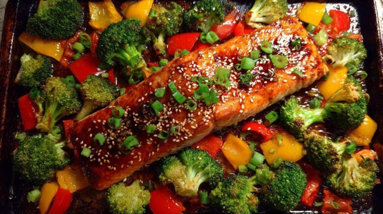 Sheet Pan Teriyaki Salmon & Veggies