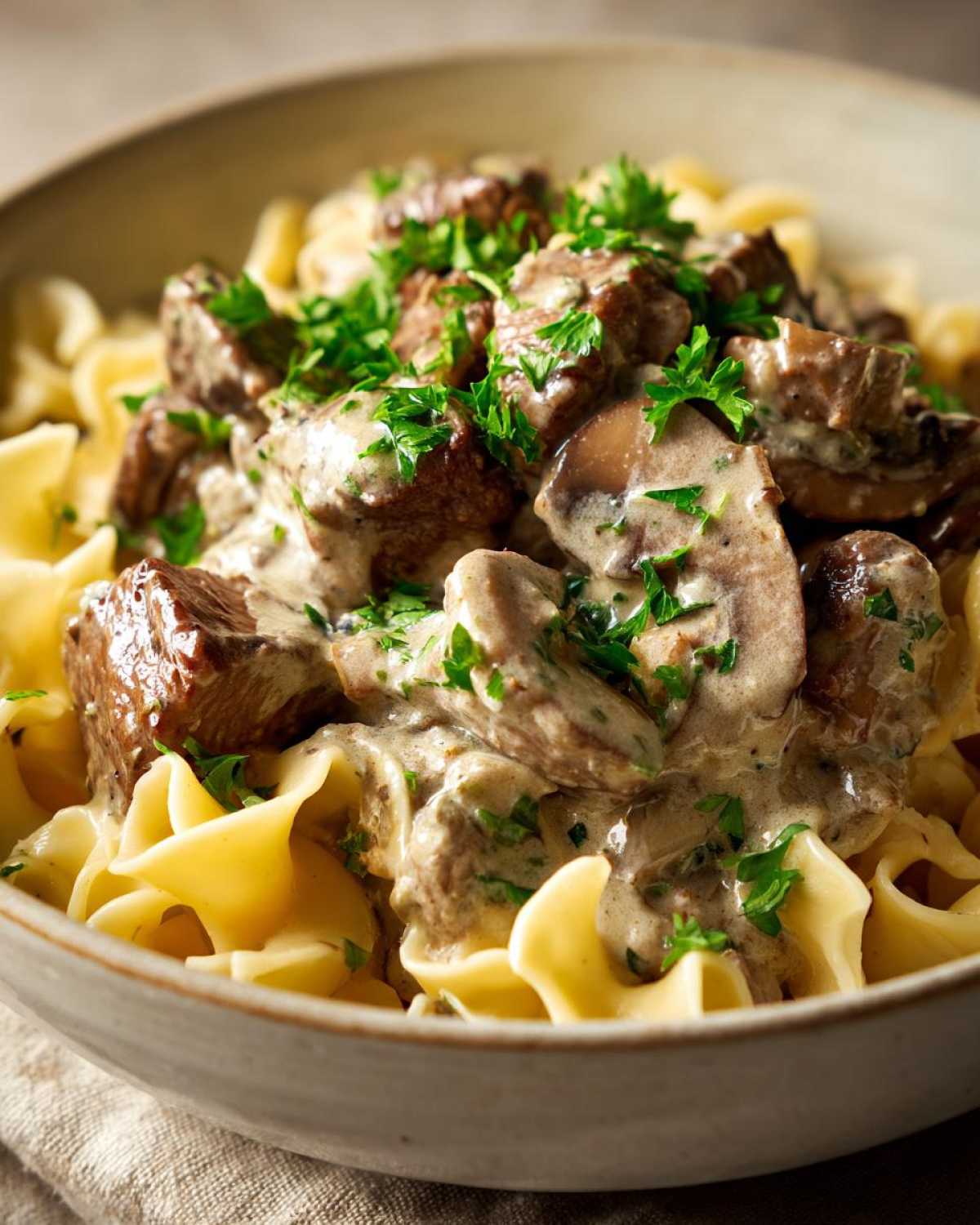 Slow Cooker Beef Stroganoff - detail 2