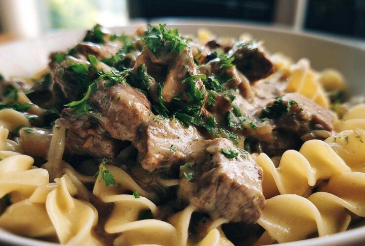 Slow Cooker Beef Stroganoff