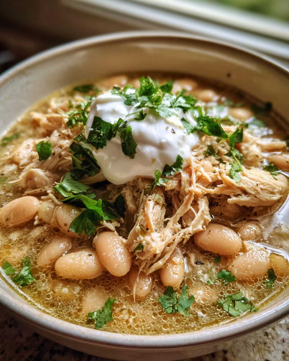 Slow Cooker White Chicken Chili - detail 2