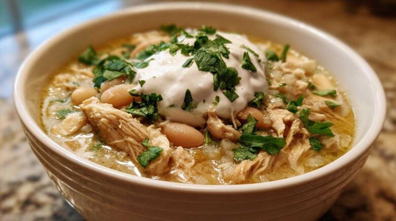 Slow Cooker White Chicken Chili