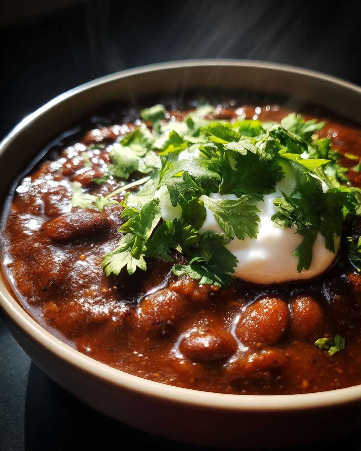 Spicy Black Bean Soup - detail 1