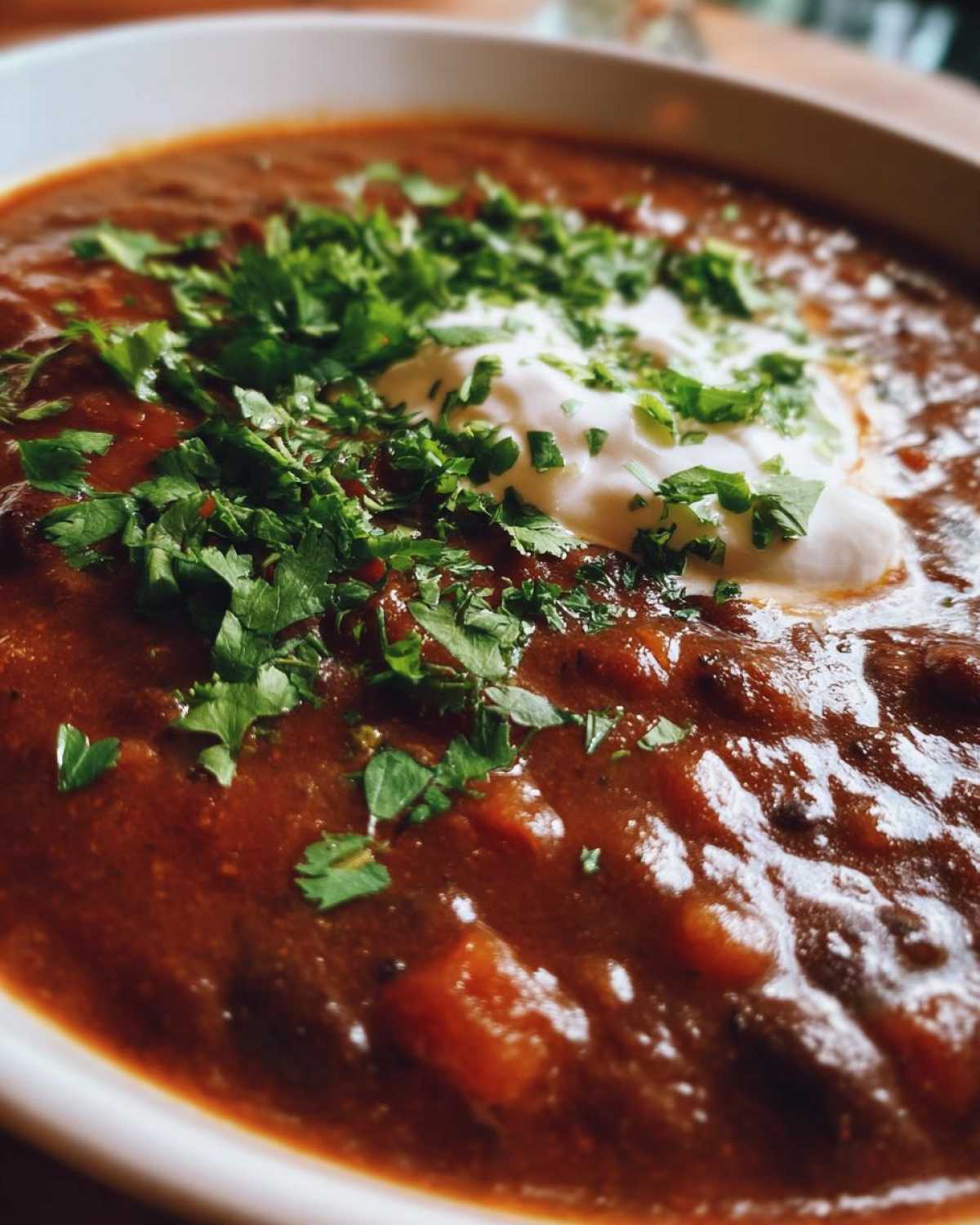 Spicy Black Bean Soup - detail 2