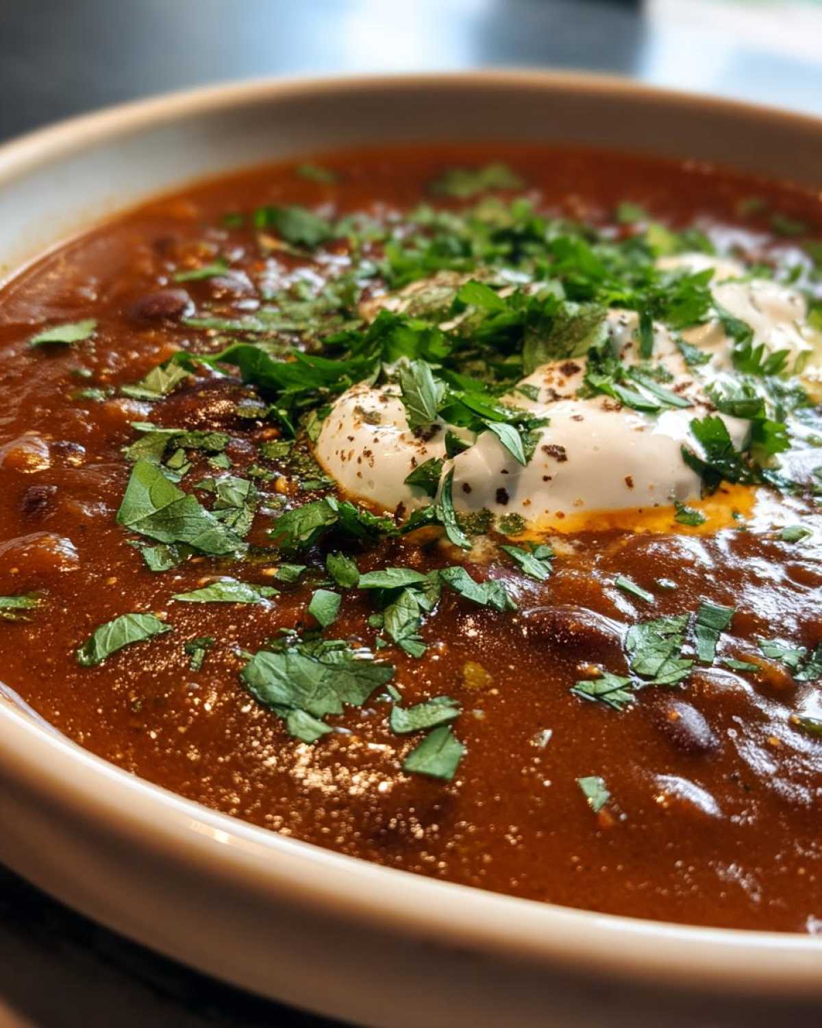 Spicy Black Bean Soup - detail 3