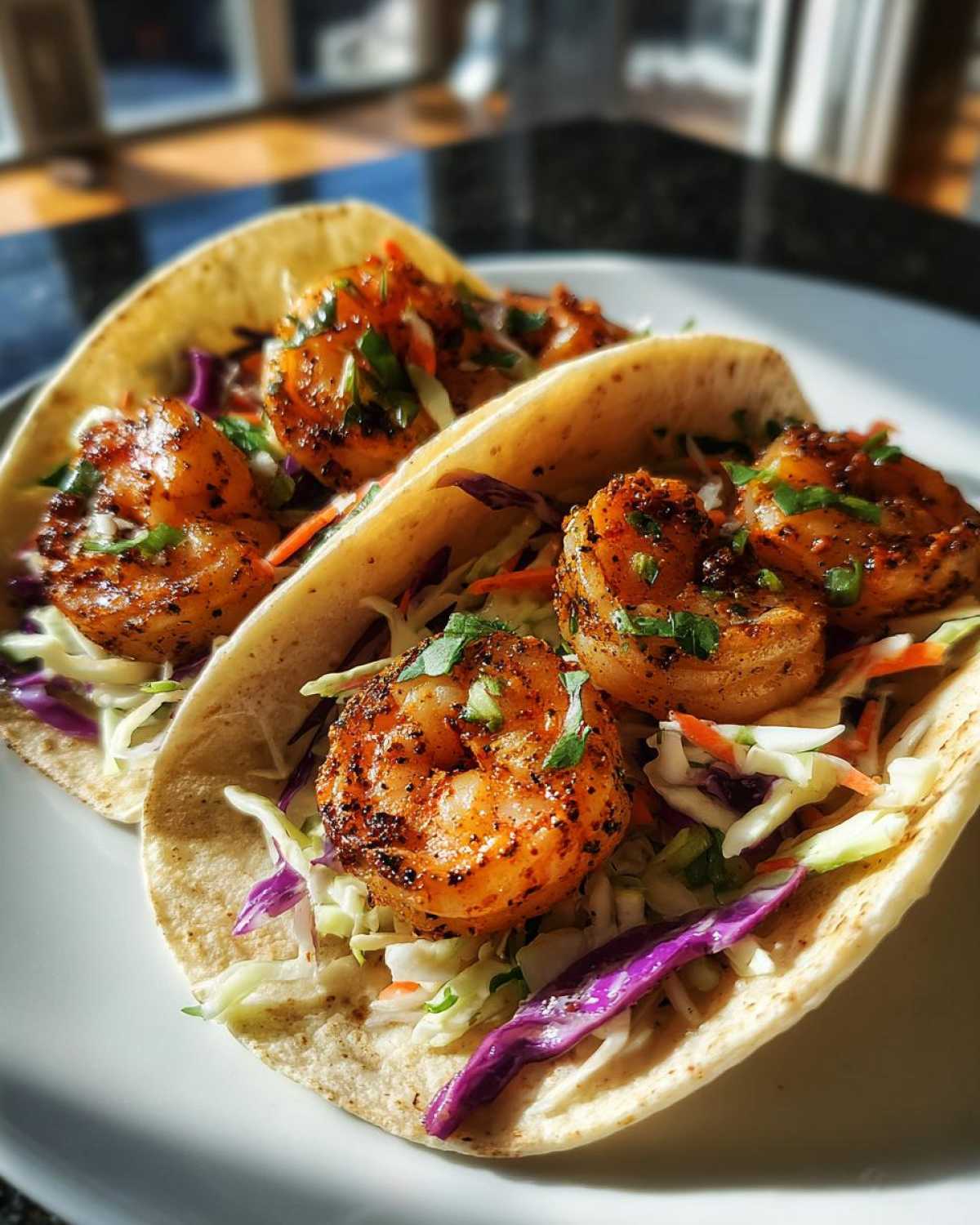Spicy Shrimp Tacos with Slaw - detail 3