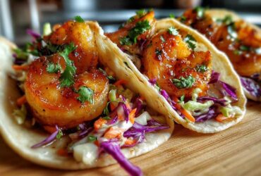 Spicy Shrimp Tacos with Slaw