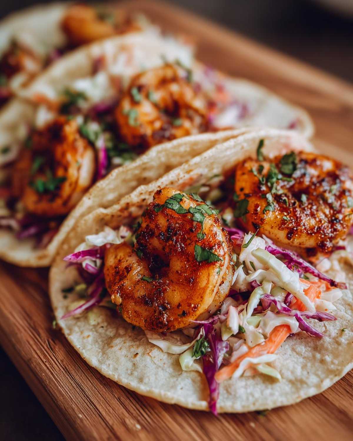 Spicy Shrimp Tacos with Slaw - detail 4