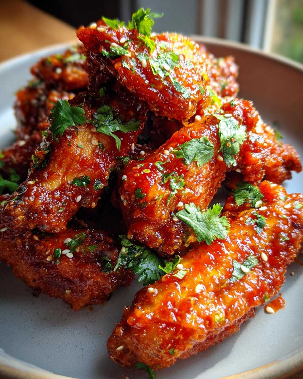 Spicy Sriracha-Honey Chicken Wings - detail 2