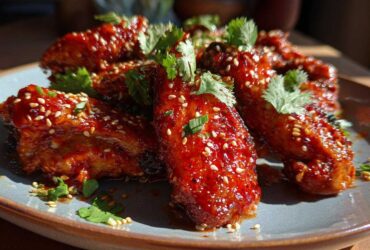 Spicy Sriracha-Honey Chicken Wings