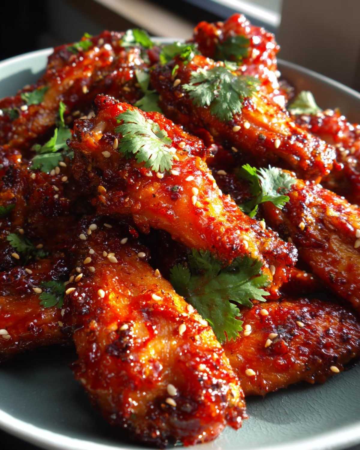 Spicy Sriracha-Honey Chicken Wings - detail 4