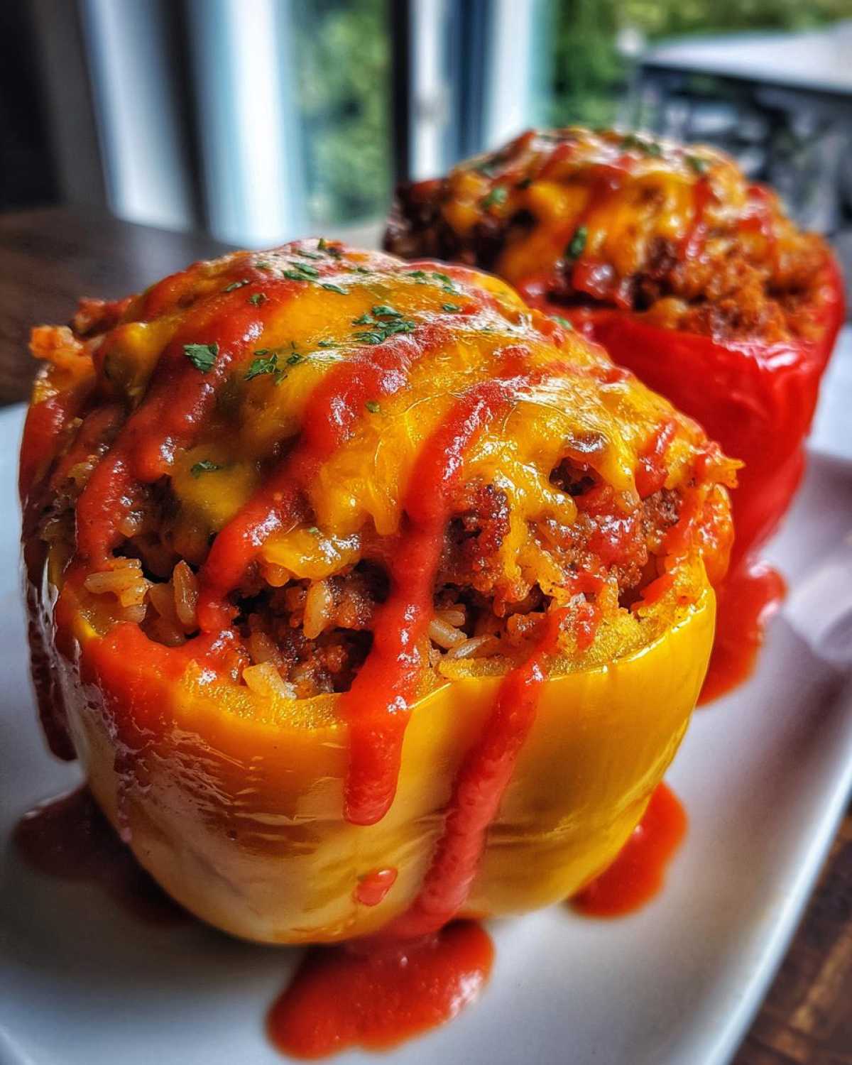 Stuffed Bell Peppers (Beef & Rice) - detail 1