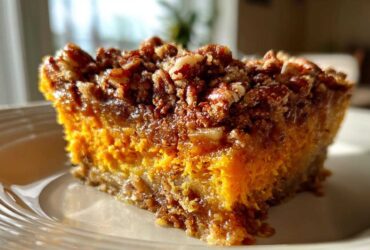 Sweet Potato Casserole with Pecan Topping
