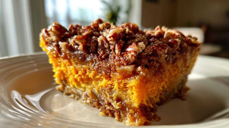 Sweet Potato Casserole with Pecan Topping
