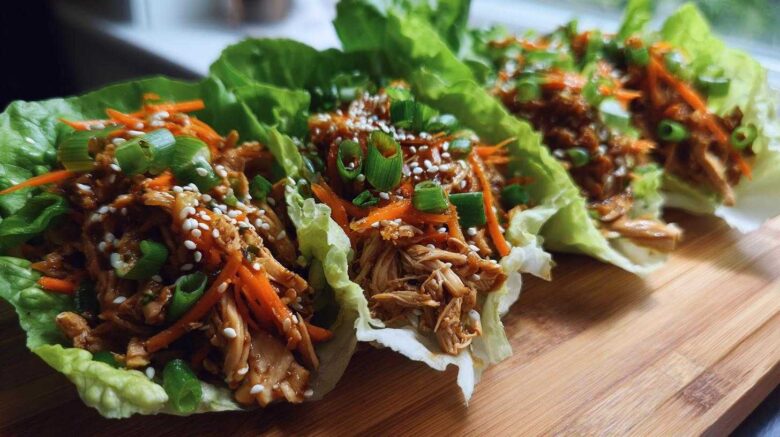 Teriyaki Chicken Lettuce Wraps