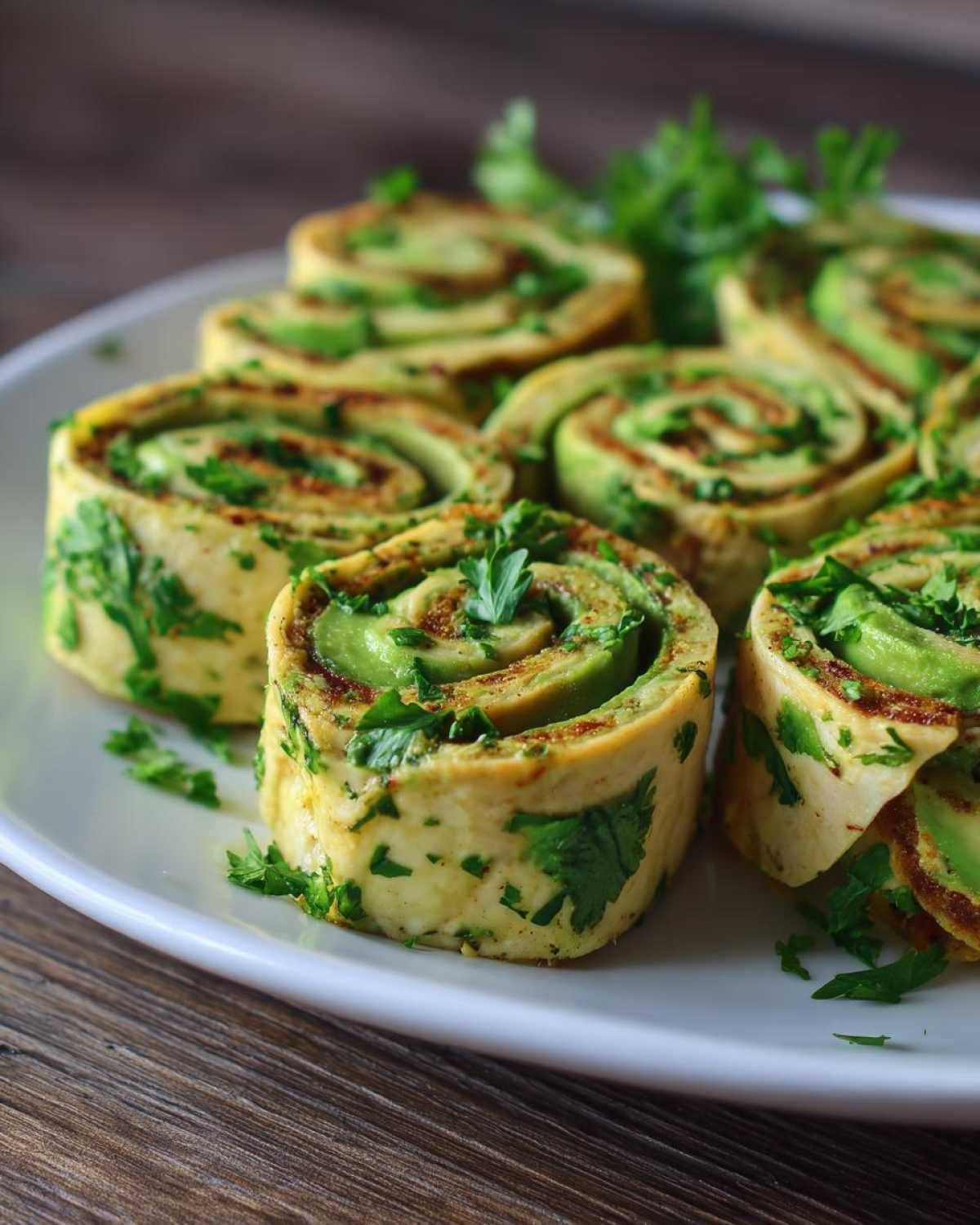 Turkey Avocado Pinwheels - detail 2