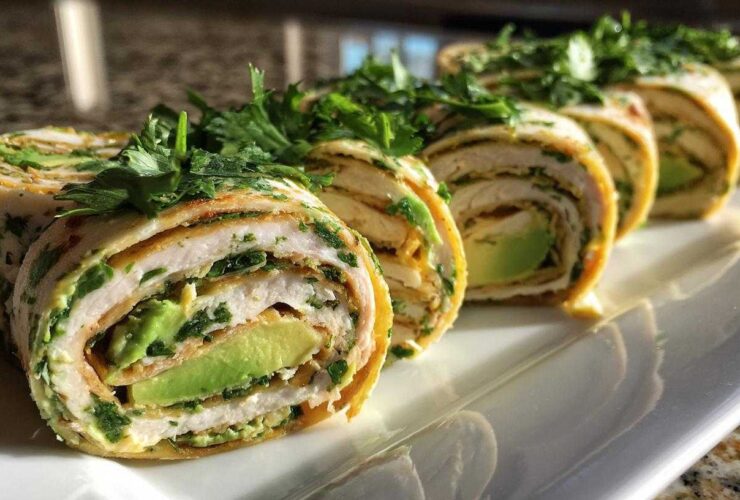 Turkey Avocado Pinwheels