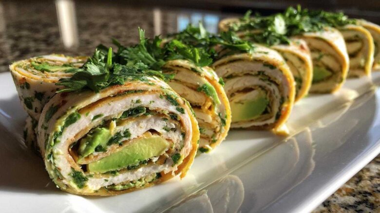 Turkey Avocado Pinwheels