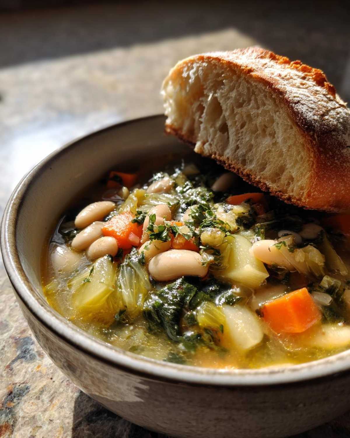 Tuscan White Bean Soup - detail 3
