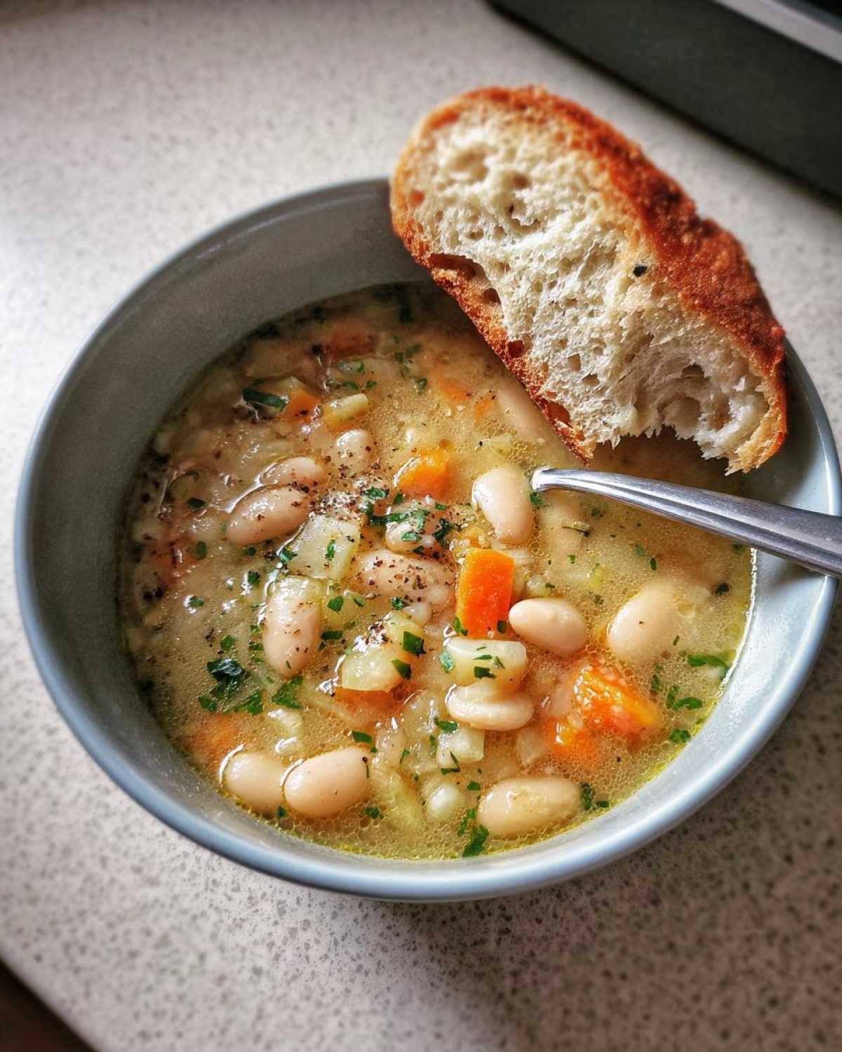 Tuscan White Bean Soup - detail 4