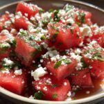 Watermelon Feta Mint Salad