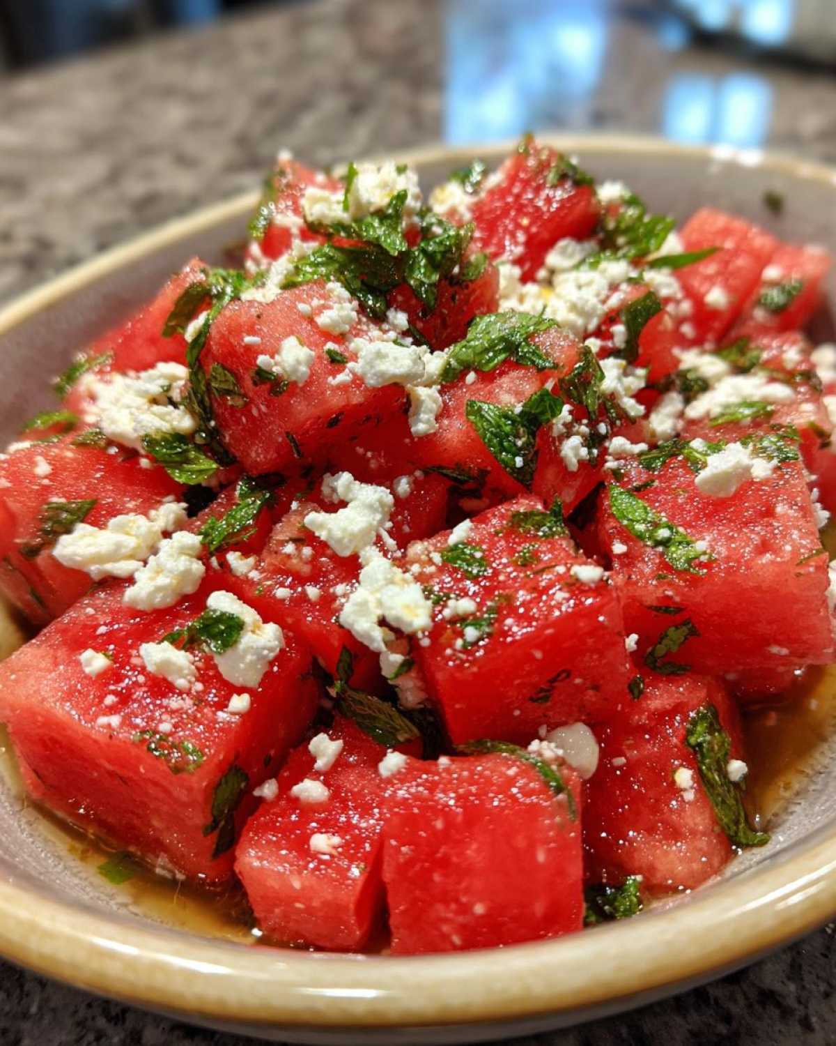 Watermelon Feta Mint Salad - detail 4