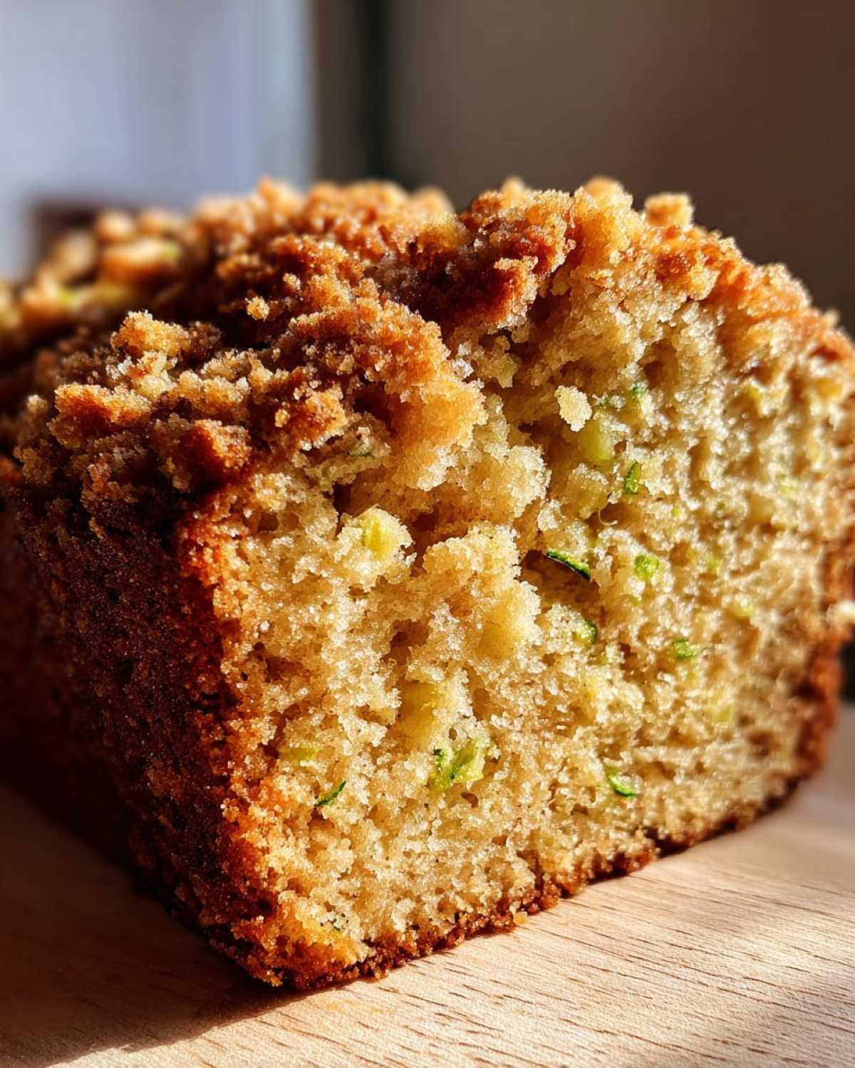 Zucchini Bread with Streusel Topping - detail 4